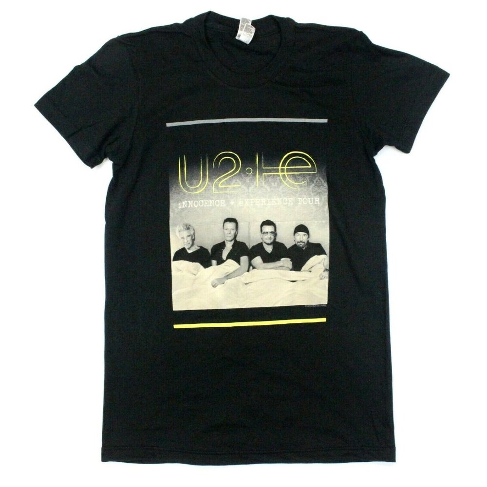 American Apparel Black U2 Photo Graphic Short Sleeve Tee